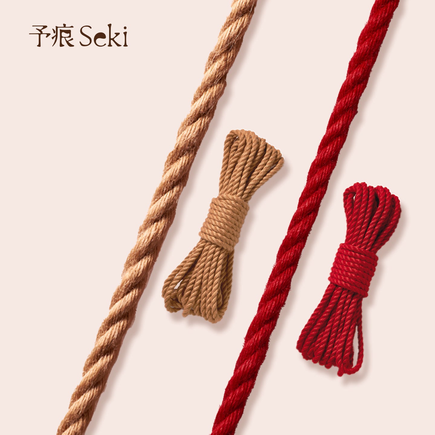 Shibari Jute Rope (Red Flame Color)